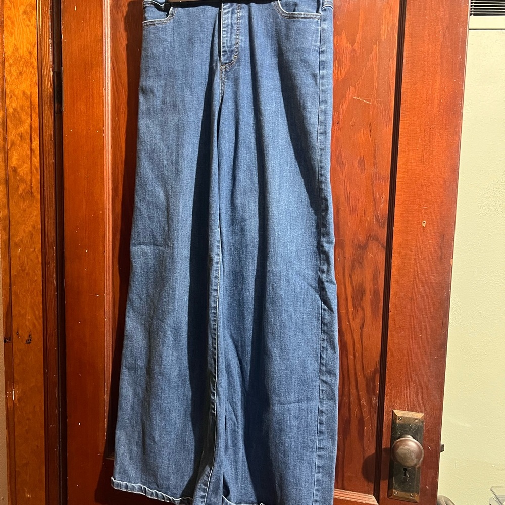 Modcloth Classic Wide-Leg Jeans in Blue Denim - Picture 3 of 8